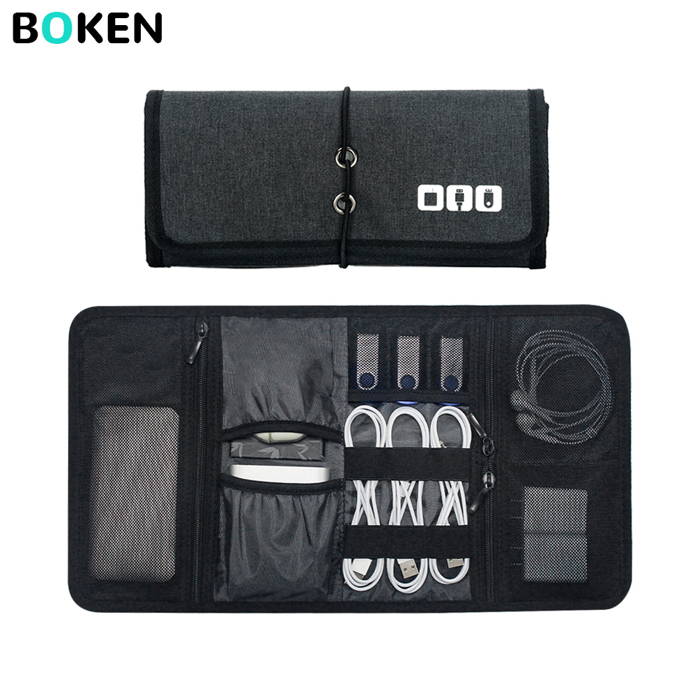 Tech Organizer Bag Cable Stora - Office Tech Bag ulasan dan harga