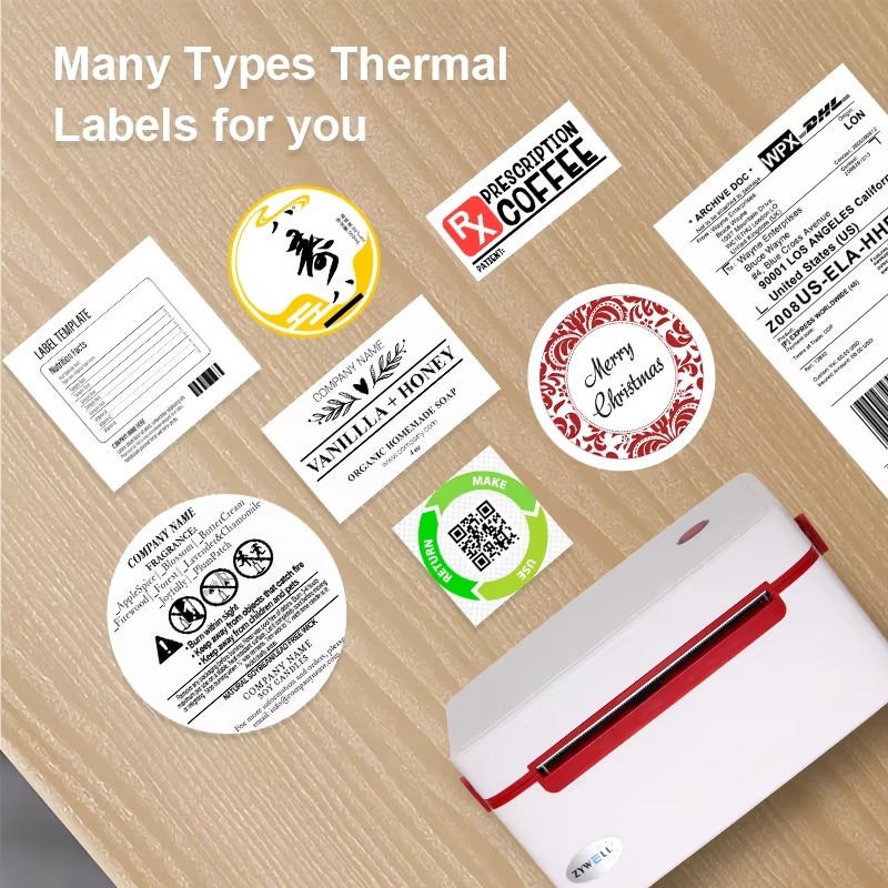 New ZY909 4 Inches Shipping La - Label Printer Thermal ulasan dan harga