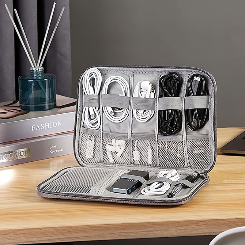Multi-Pocket Travel Cable Orga - Office Tech Bag ulasan dan harga